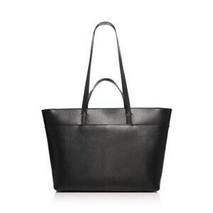 Madewell The Zip-Top Essential Leather Tote Women's Black-NWT